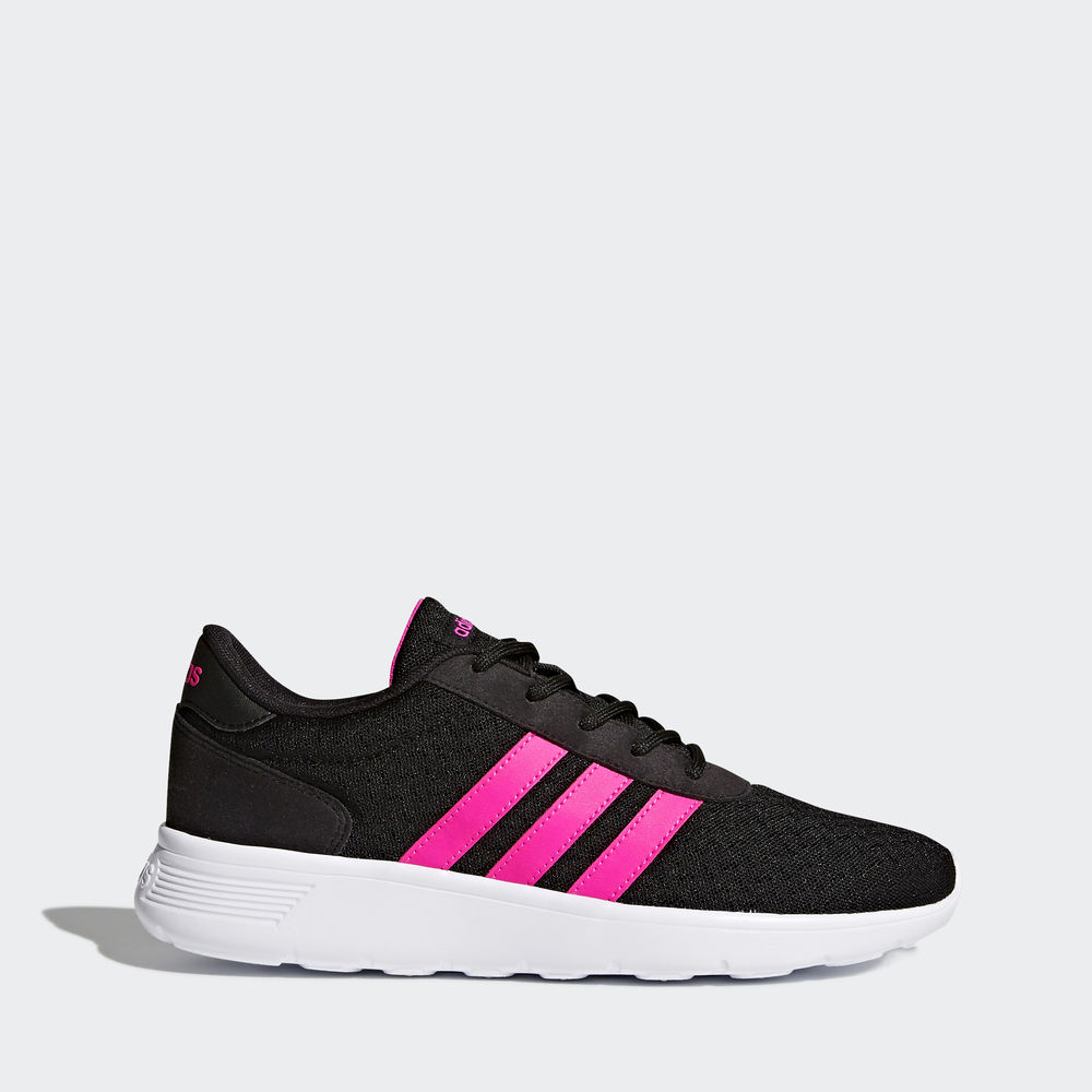 Adidas Lite Racer - αθλητικα παπουτσια γυναικεια - Μαυρα/Ροζ/Ασπρα,Μέγεθος: EU 36 – 54 2/3 (378HVWYN